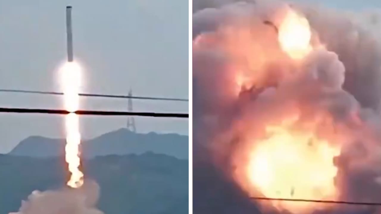 خطأ أحدث انفجارًا هائلًا.. شاهد ما وقع بعد إطلاق صاروخ صيني "دون قصد"