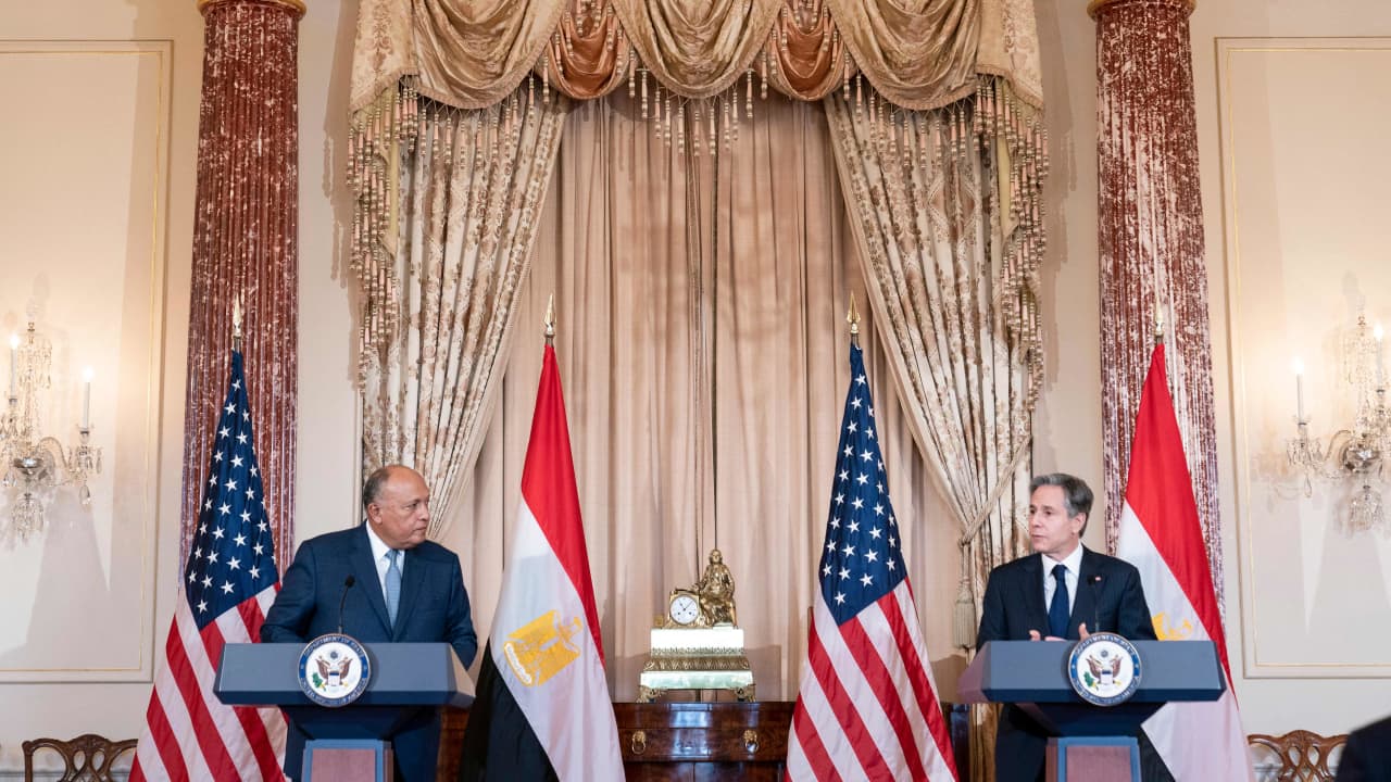 واشنطن: بلينكن شكر سامح شكري على جهوده لتعزيز العلاقات بين الشعبين الأمريكي والمصري